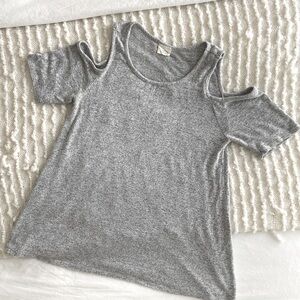 Knit Cold Shoulder T-Shirt